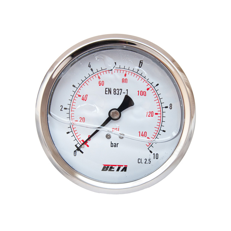 16 گیج فشار صفحه 10 سانت روغنی افقی BETA - تصویر 1