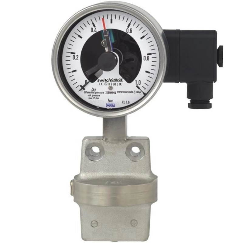 گیج اختلاف فشار صفحه 16 سانت سوئیچ دار مدل WIKA DPGS43.160 گیج اختلاف فشار صفحه 16 سانت سوئیچ دار مدل WIKA DPGS43.160