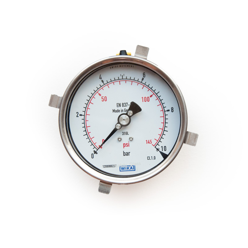 گیج فشار صفحه 10سانت استیل افقی WIKA گیج فشار صفحه 10سانت استیل افقی WIKA