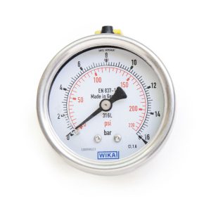 گیج فشار صفحه 6 سانت استیل افقی WIKA