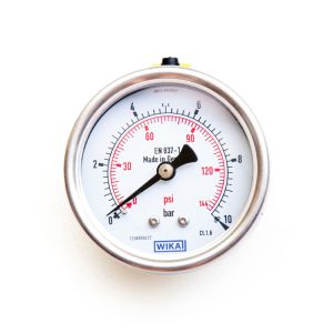 گیج فشار صفحه 6 سانت استیل برنج افقی WIKA