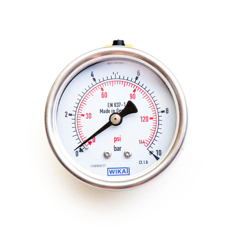 گیج فشار صفحه 6 سانت استیل برنج افقی WIKA گیج فشار صفحه 6 سانت استیل برنج افقی WIKA