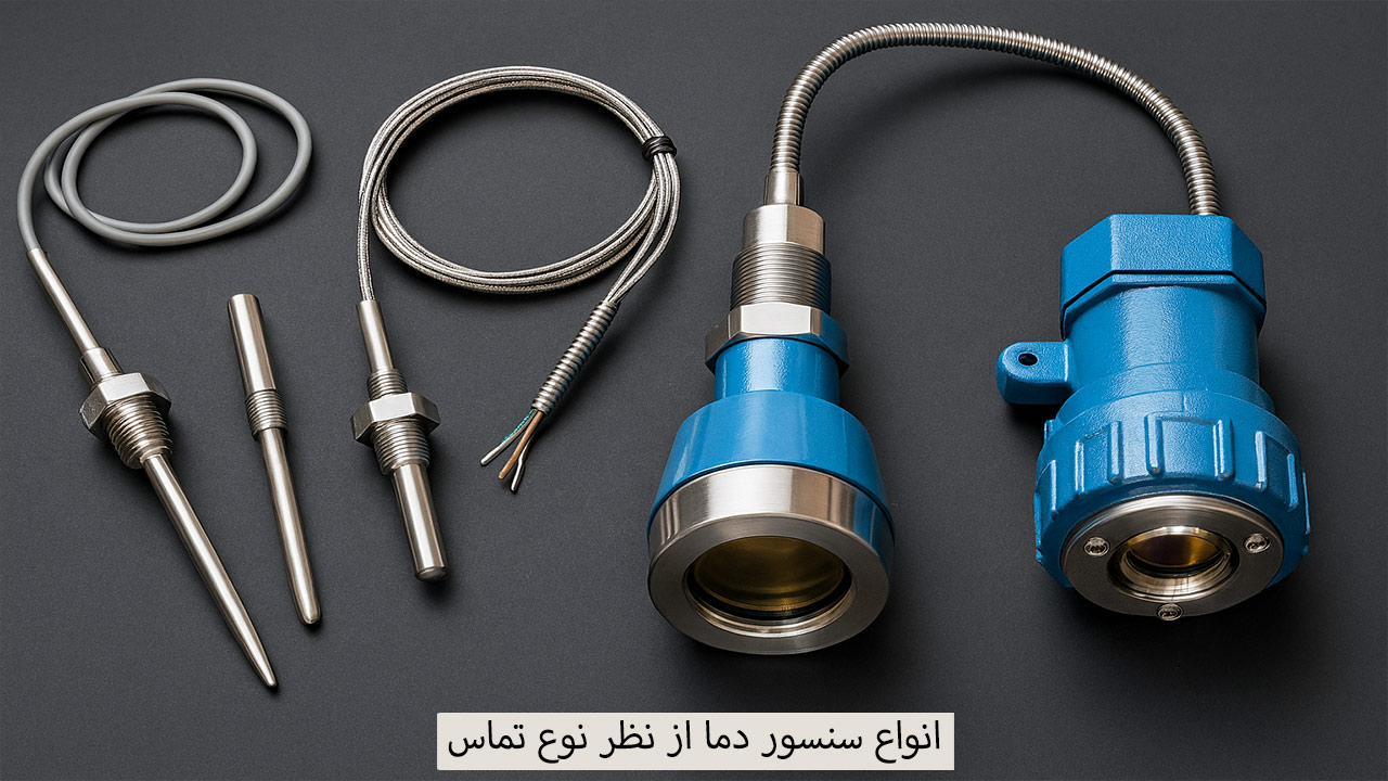 انواع سنسور دما از نظر نوع تماس