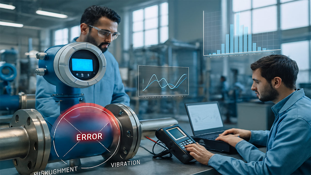 روش های کاهش خطای اندازه گیری در فلومترها